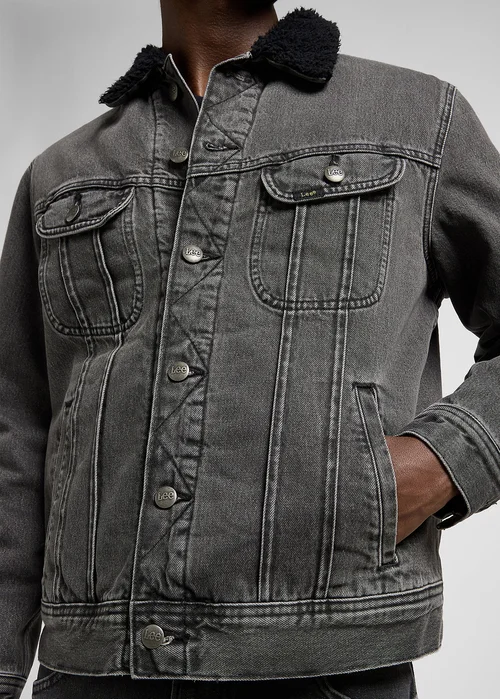 Lee Regular Sherpa Jacket Deep Obsidian