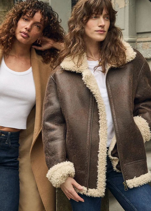 Lee Aviator Jacket Luxe Brown