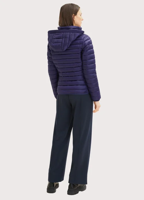 Tom Tailor Lightweight Jacket With A Hood Atlantic Ocean Blue