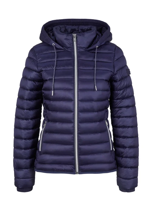 Tom Tailor Lightweight Jacket With A Hood Atlantic Ocean Blue