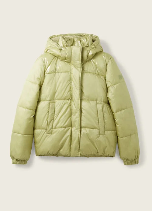 Denim Tom Tailor Puffer Jacket Dusty Pear Green