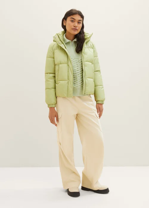 Denim Tom Tailor Puffer Jacket Dusty Pear Green