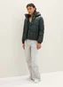 Denim Tom Tailor Puffer Jacket With A Detachable Hood Huntsman Green