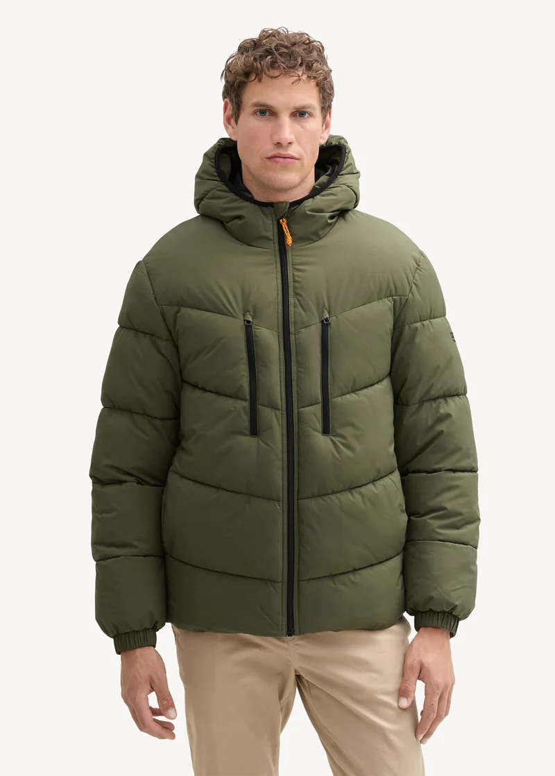 Tom Tailor Water Repellent Puffer Jacket Urban Olive Green