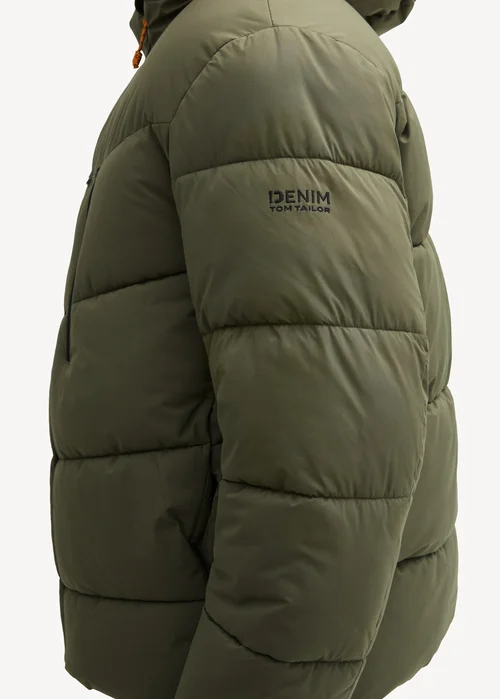 Tom Tailor Water Repellent Puffer Jacket Urban Olive Green