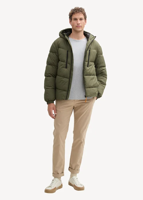 Tom Tailor Water Repellent Puffer Jacket Urban Olive Green