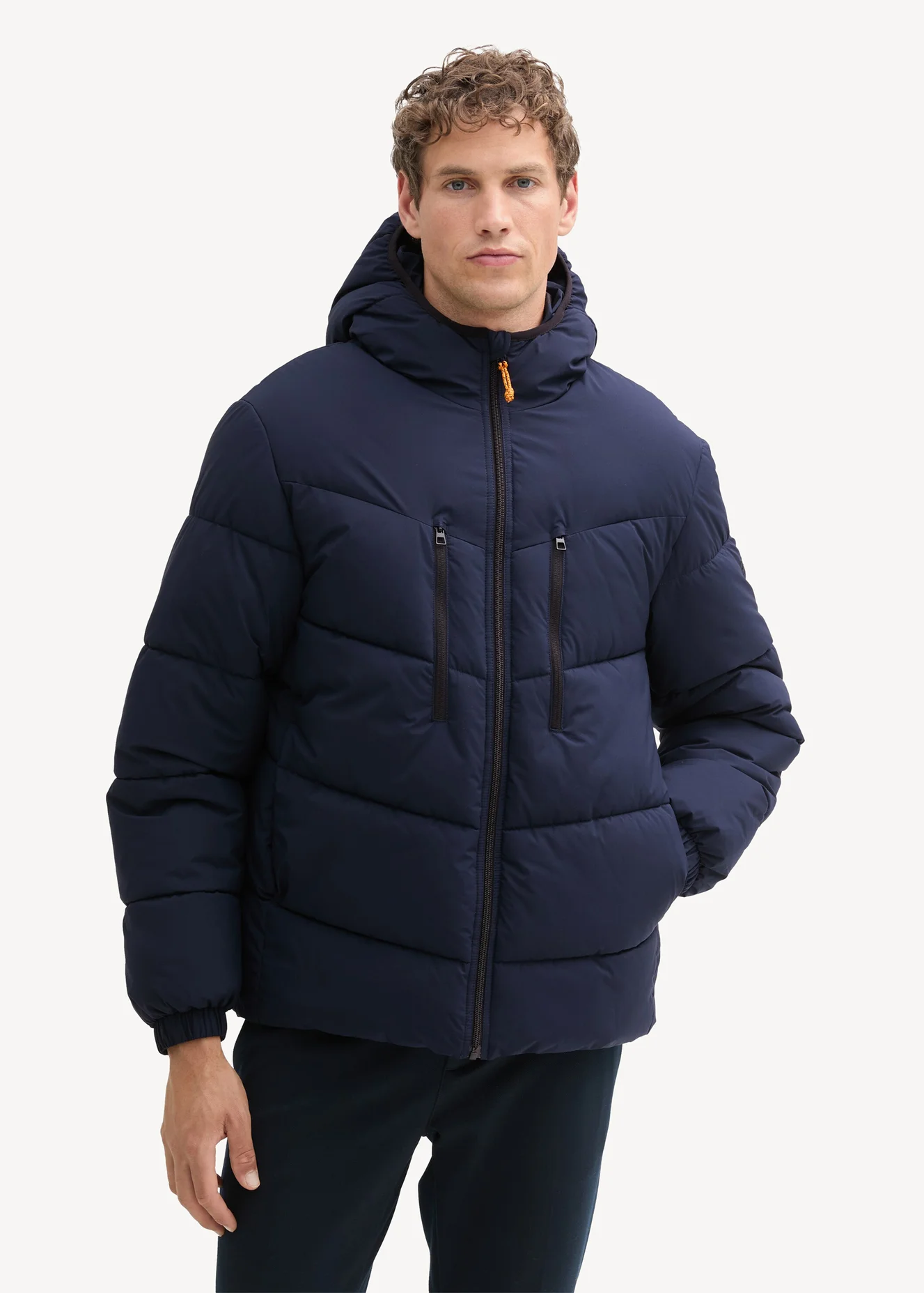 Tom Tailor Hooded Puffer Jacket Sky Captain Blue