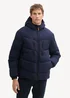 Tom Tailor Hooded Puffer Jacket Sky Captain Blue