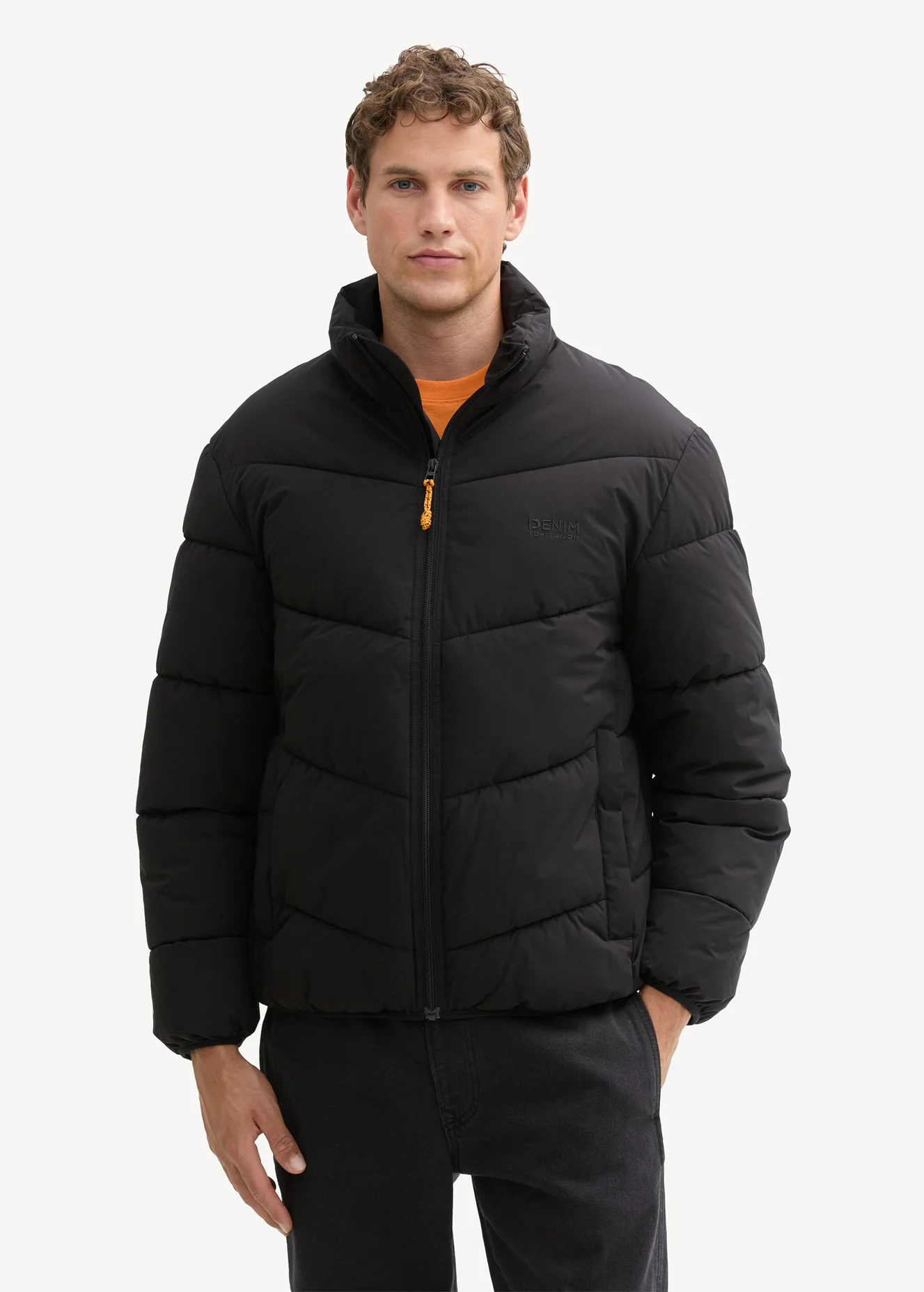 Tom Tailor Water Repellent Puffer Jacket Black