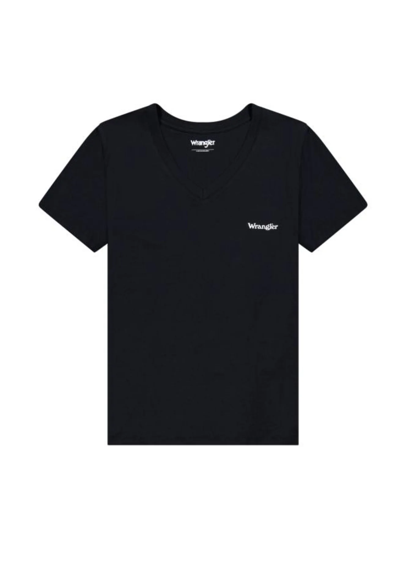 Wrangler V Neck Tee Black
