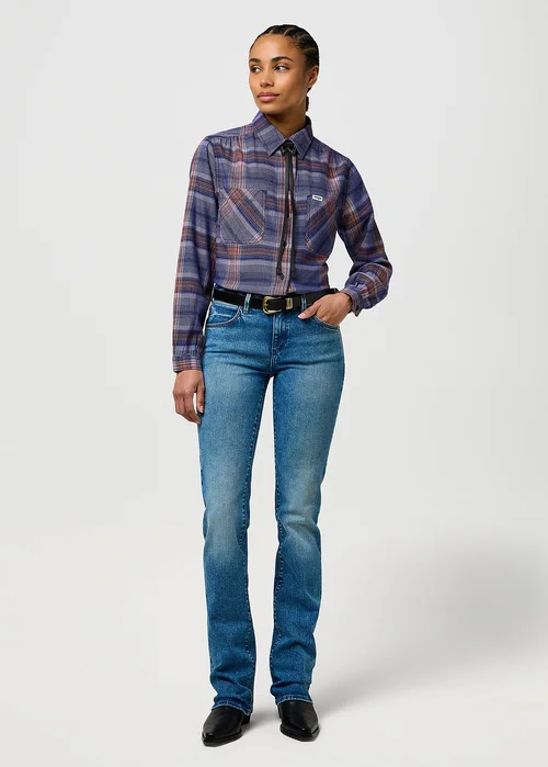 Wrangler Femme Western Shirt Earth Red