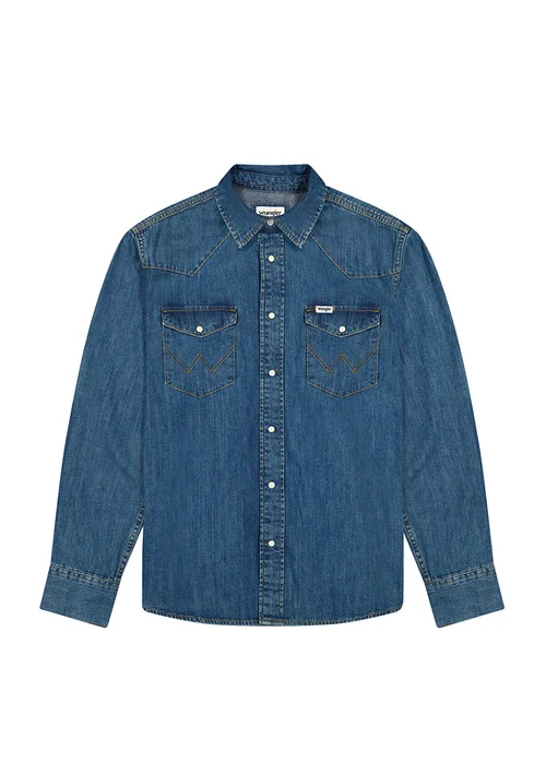 Wrangler Western Shirt Olive Breeze