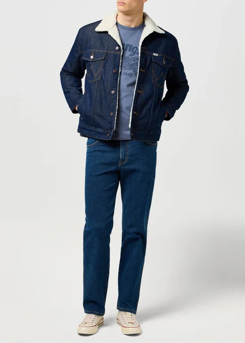 Wrangler Sherpa Denim Jacket Clean Rise