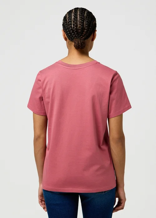 Wrangler V Neck Tee Mauvewood