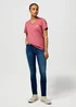 Wrangler V Neck Tee Mauvewood