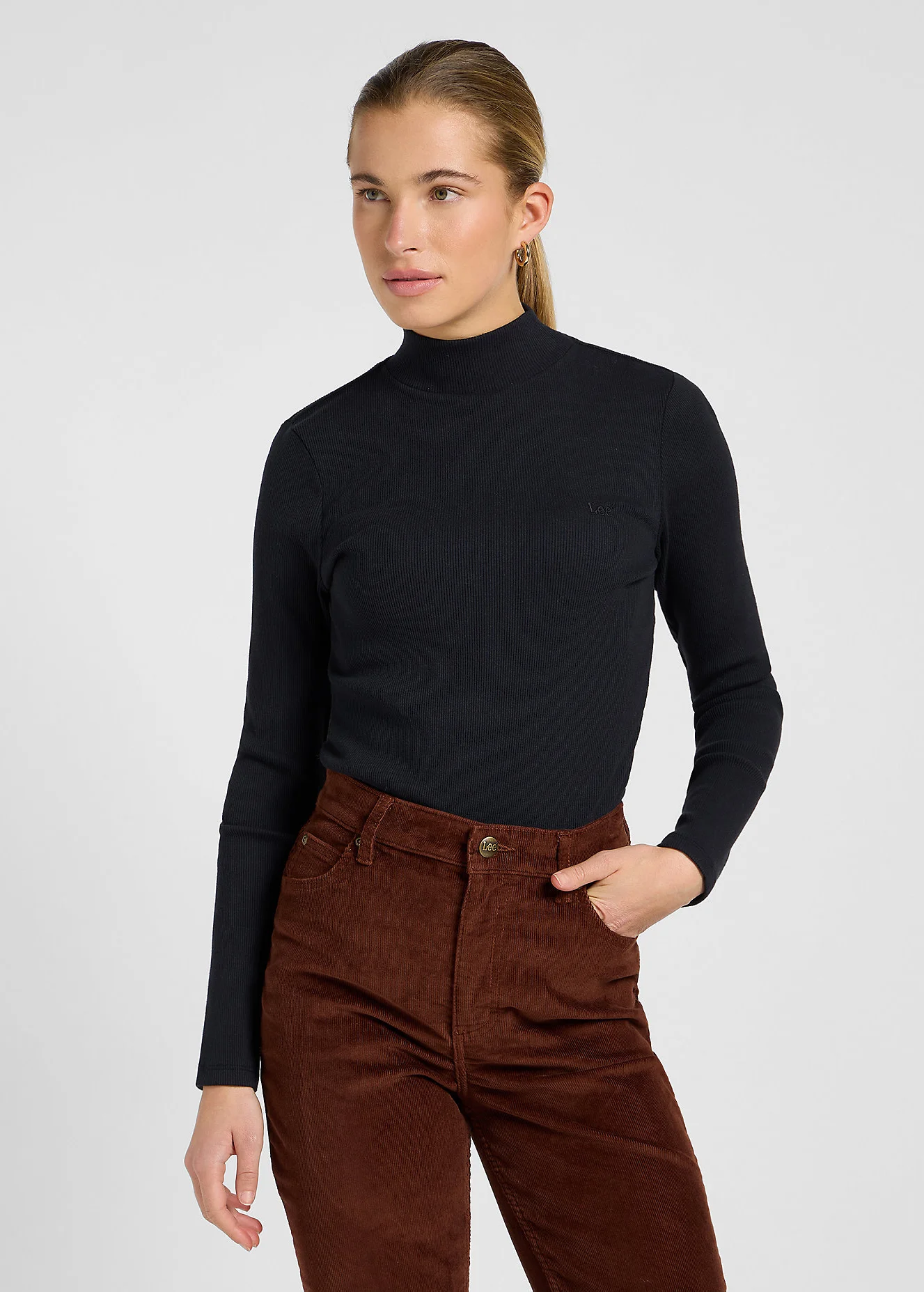 Lee Mock Neck Black
