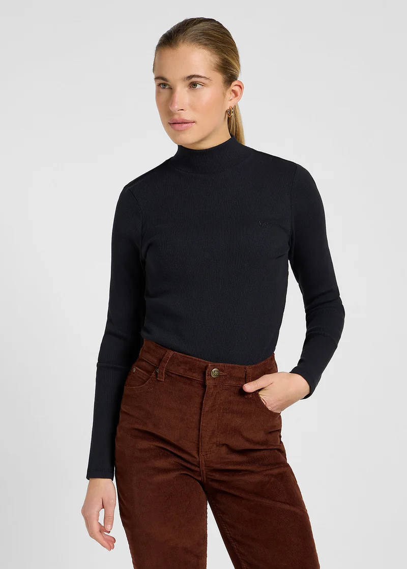 Lee Mock Neck Black