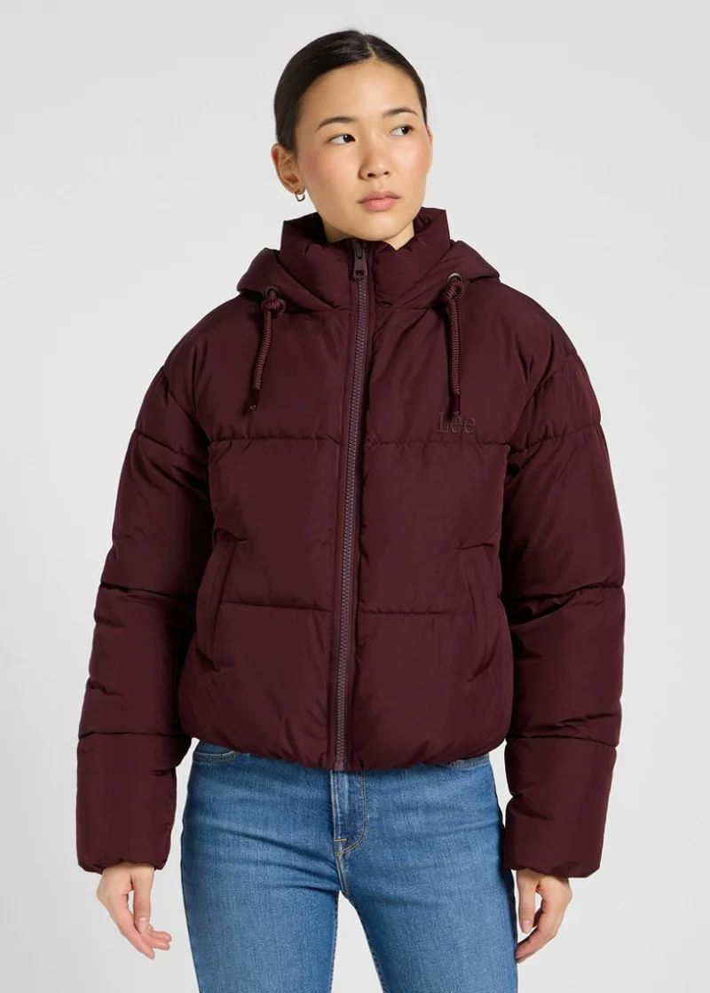 Lee Hooded Puffer Jacket Velvet Beet
