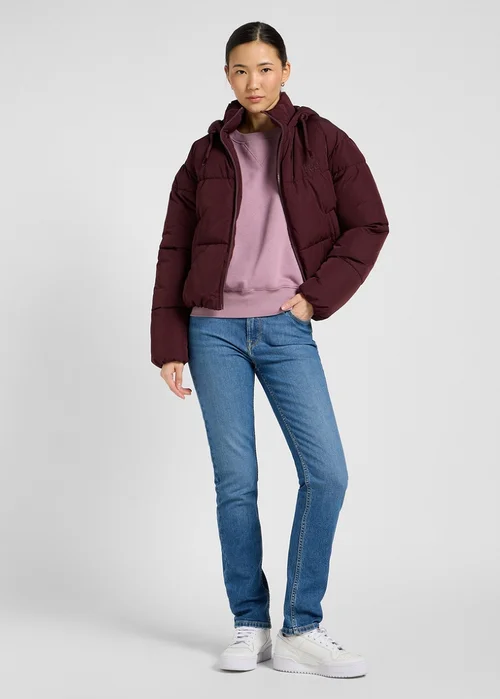Lee Hooded Puffer Jacket Velvet Beet