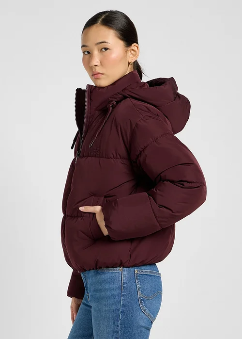 Lee Hooded Puffer Jacket Velvet Beet