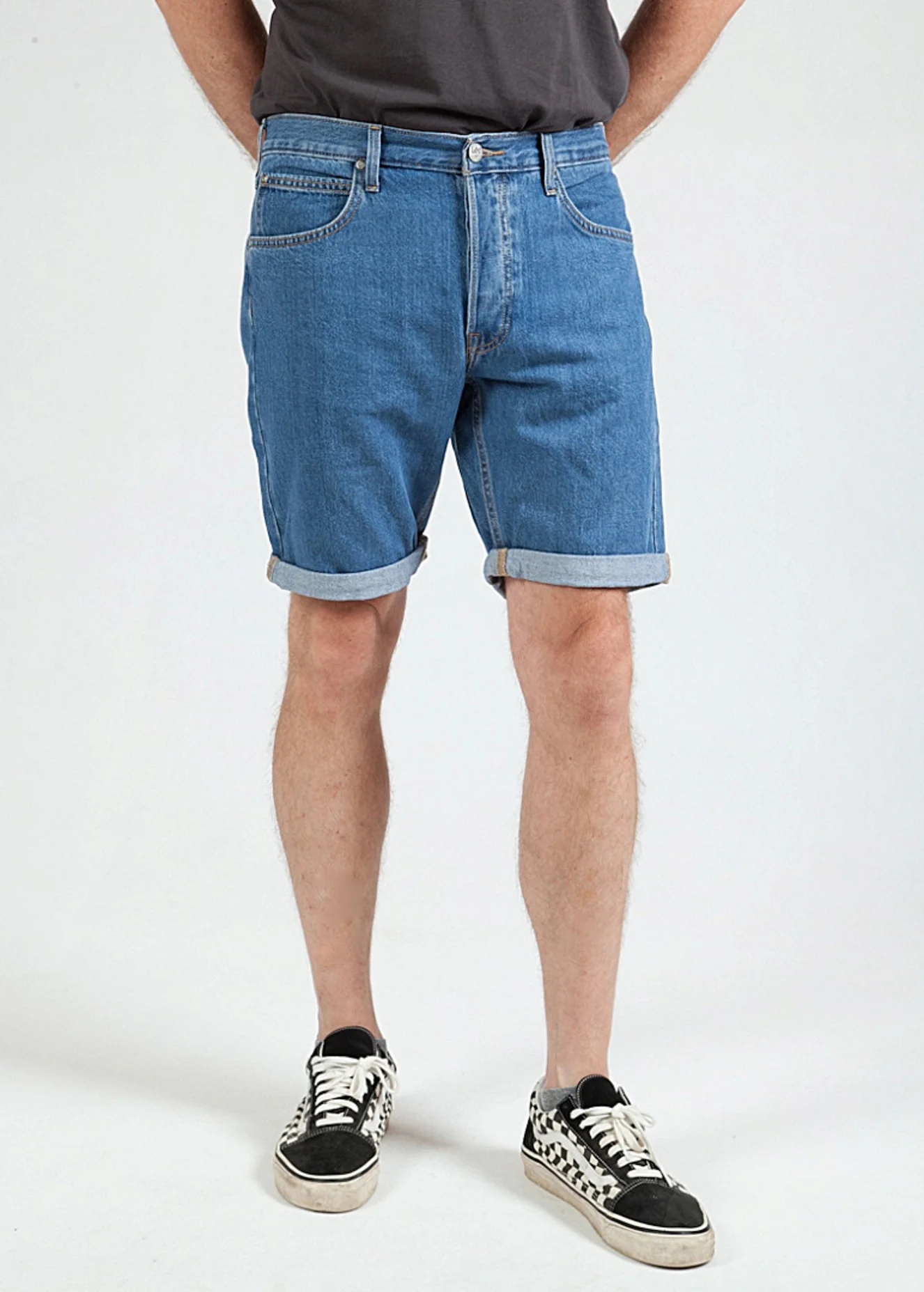 Lee 5 Pocket Short Mid Stone