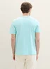 Tom Tailor T Shirt With A Text Print Caribbean Turquoise