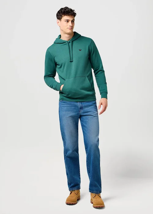 Wrangler Sign Off Hoodie Bistro Green