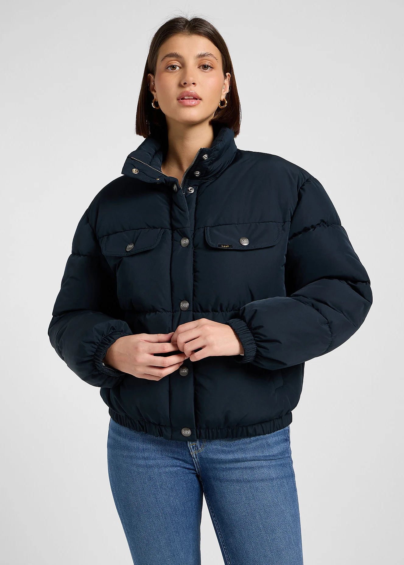 Lee Rider Puffer Jacket Black
