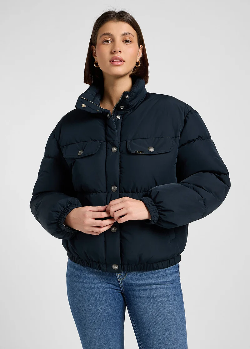 Lee Rider Puffer Jacket Black