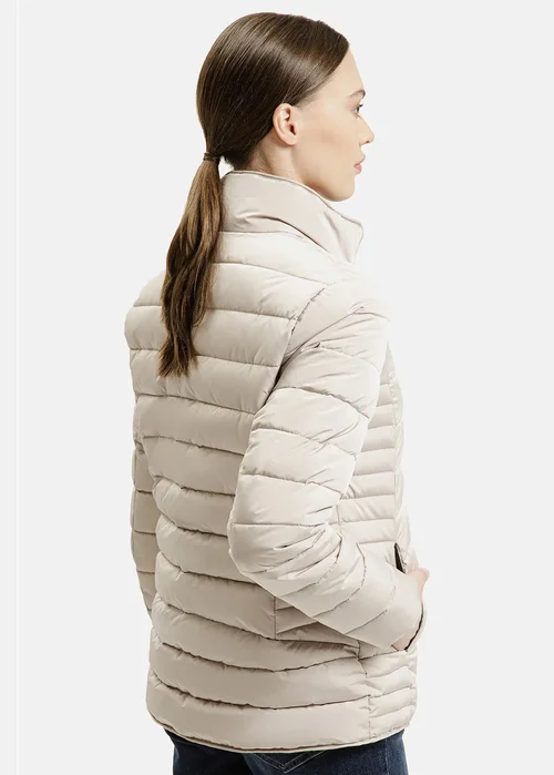 Pikowana Kurtka Ecru Cross Jeans