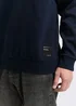 Tom Tailor Hoodie Sweatshirt With Logo Sky Captain Blue