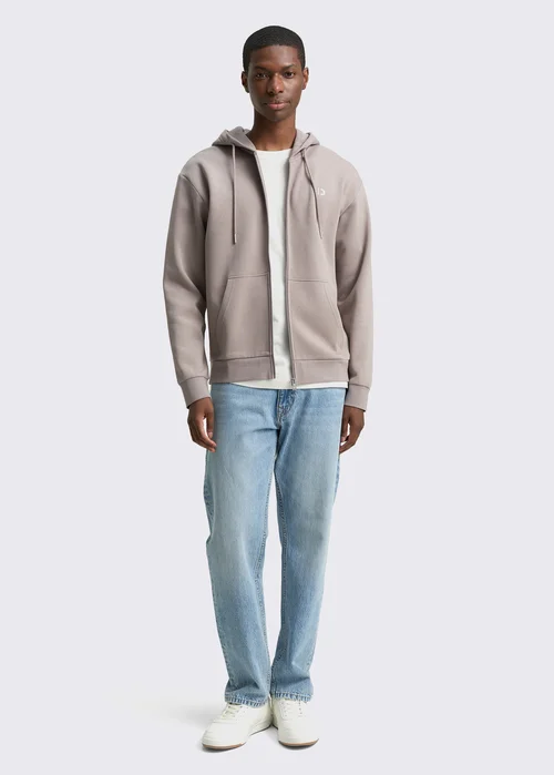 Denim Tom Tailor Hoodie Sweatshirt With Logo Print Satellite