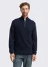 Tom Tailor Troyer Knit Jumper Sky Captain Blue