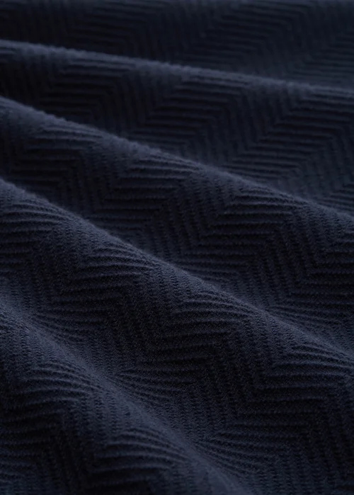 Tom Tailor Troyer Knit Jumper Sky Captain Blue