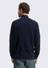 Tom Tailor Troyer Knit Jumper Sky Captain Blue