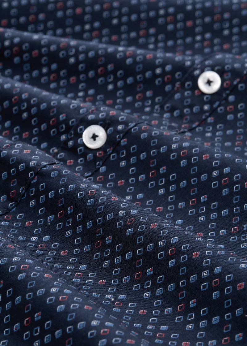 Tom Tailorshirt With Print Blue Diamond Design