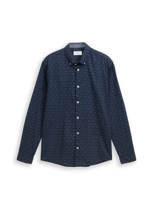 Tom Tailorshirt With Print Blue Diamond Design