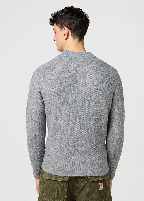 Wrangler Cable Knit Sweater Grey Heather