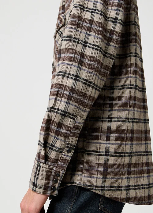 Wrangler Western Shirt Rich Black Check