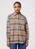 Wrangler Western Shirt Chai Tea Check