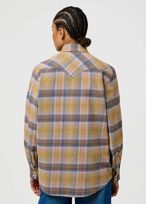 Wrangler Western Shirt Chai Tea Check
