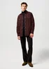 Wrangler Western Cord Shirt Mahogany