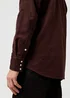 Wrangler Western Cord Shirt Mahogany