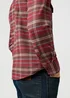 Wrangler Western Shirt Ruby Wine Check