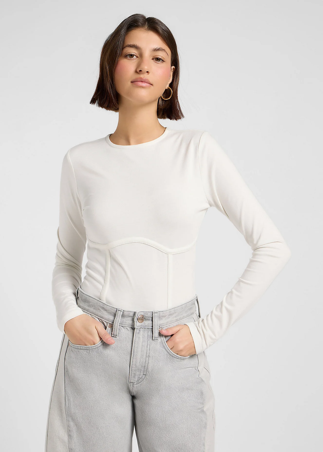 Lee Corset Top Ecru