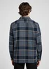 Lee Textured 2pkt Shirt Mood Indigo Grey Pla