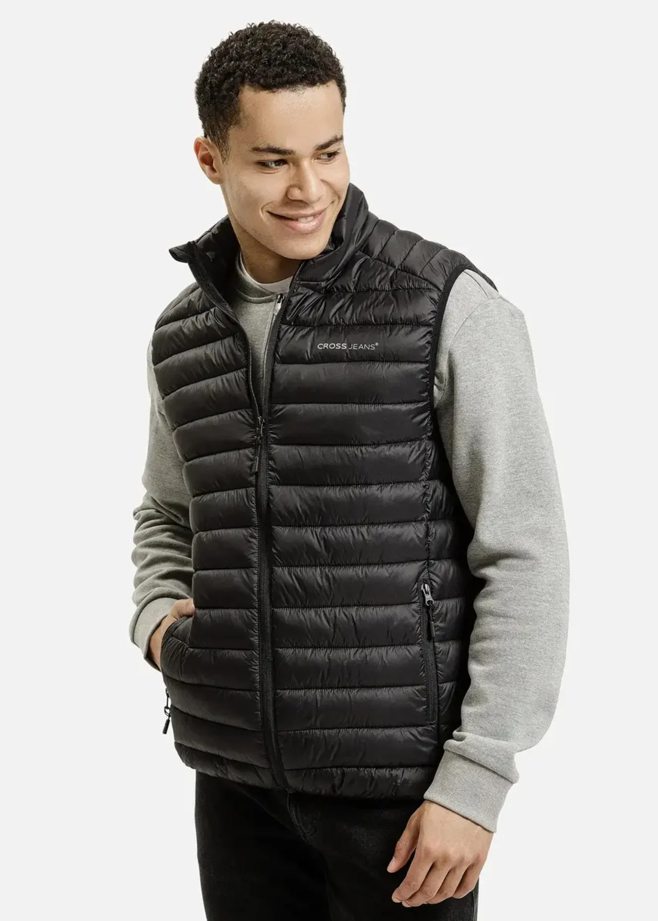 Czarny Mski Bezrkawnik Cross Jeans