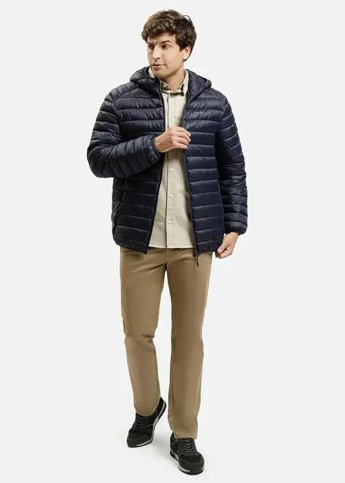 Granatowa Pikowana Kurtka Cross Jeans