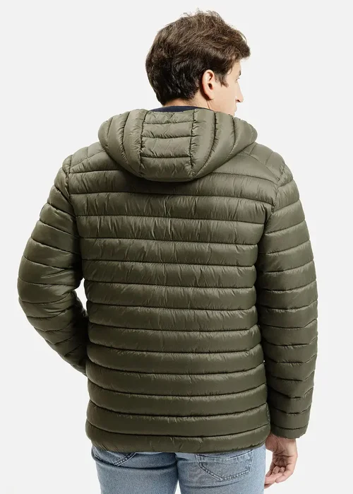 Zielona Pikowana Kurtka Cross Jeans