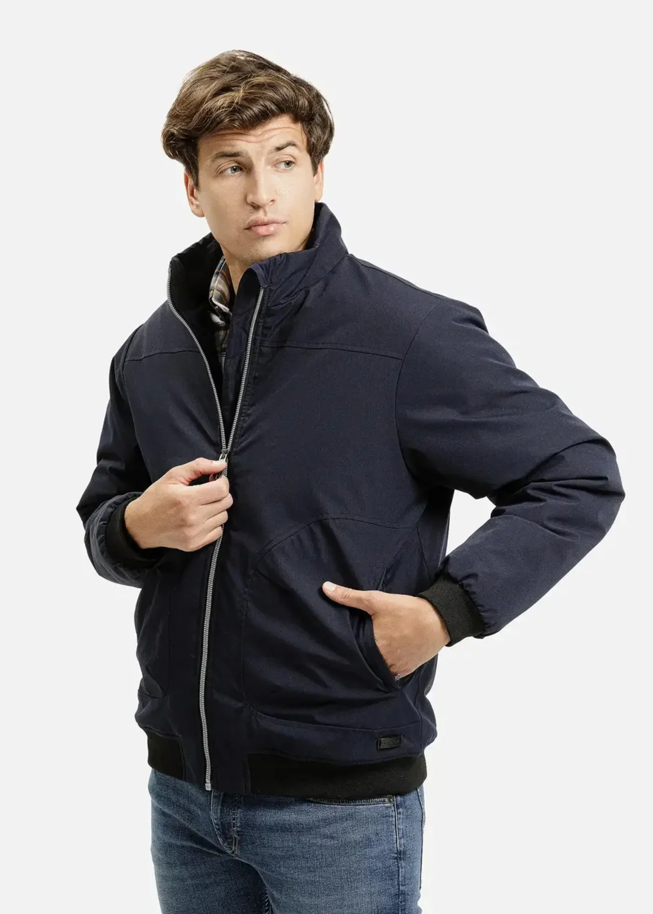 Przejciowa Granatowa Kurtka Cross Jeans